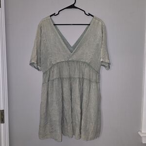 Mustard Seed Washed Tie Dyed Romper Dress